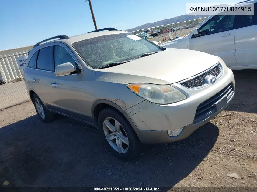 2007 Hyundai Veracruz Gls/Limited/Se VIN: KM8NU13C77U024915 Lot: 40721351