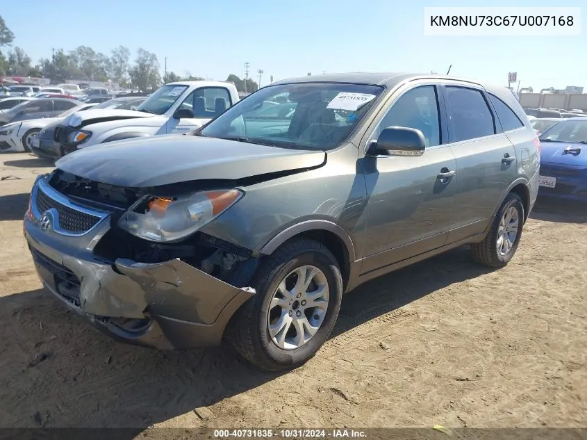 2007 Hyundai Veracruz Gls/Limited/Se VIN: KM8NU73C67U007168 Lot: 40731835