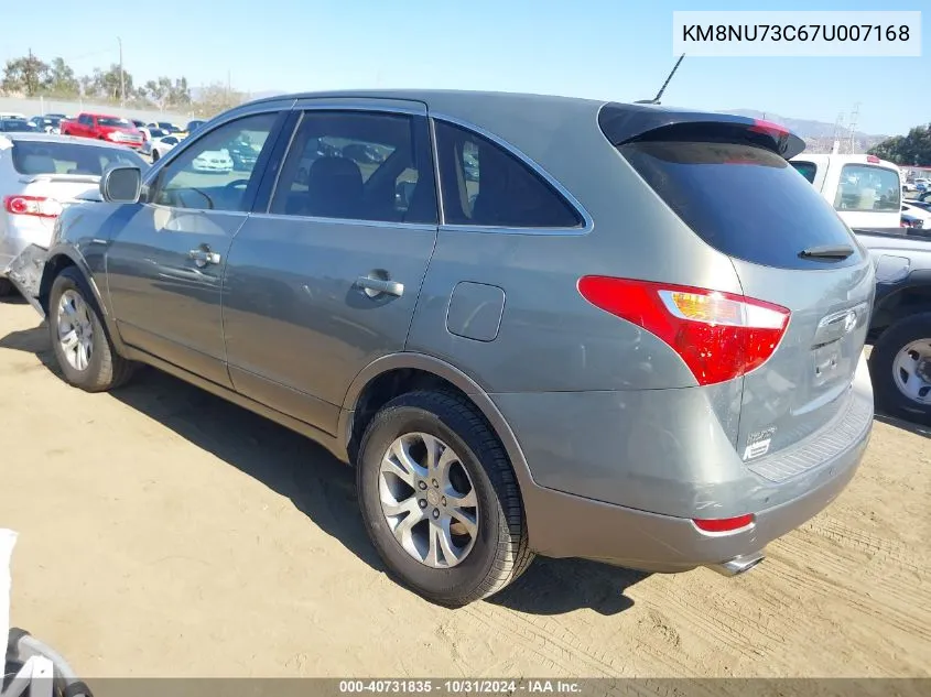 2007 Hyundai Veracruz Gls/Limited/Se VIN: KM8NU73C67U007168 Lot: 40731835