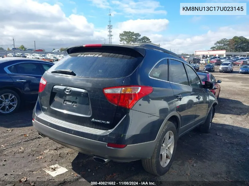 2007 Hyundai Veracruz Gls/Limited/Se VIN: KM8NU13C17U023145 Lot: 40821682