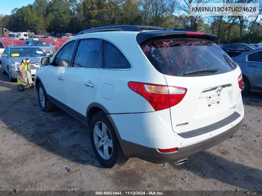 2007 Hyundai Veracruz Gls/Limited/Se VIN: KM8NU13C47U024628 Lot: 40823443