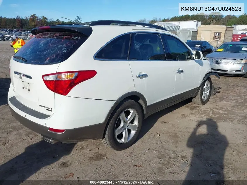 2007 Hyundai Veracruz Gls/Limited/Se VIN: KM8NU13C47U024628 Lot: 40823443