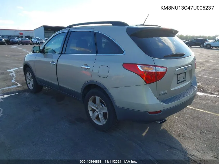 2007 Hyundai Veracruz Gls/Limited/Se VIN: KM8NU13C47U005237 Lot: 40844886