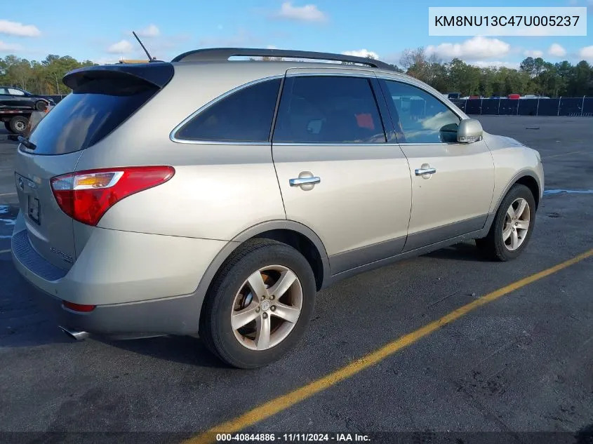 2007 Hyundai Veracruz Gls/Limited/Se VIN: KM8NU13C47U005237 Lot: 40844886