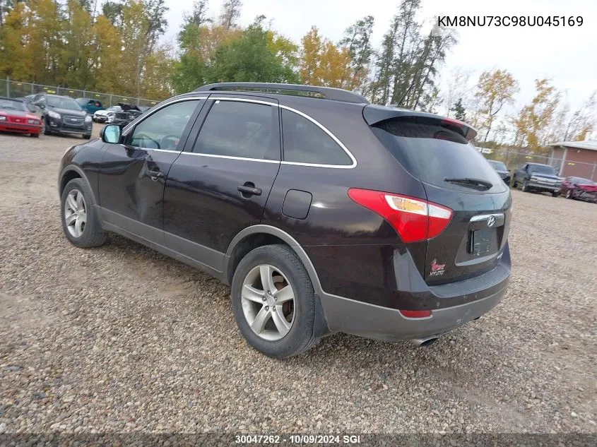 2008 Hyundai Veracruz Gls/Se/Limited VIN: KM8NU73C98U045169 Lot: 30047262