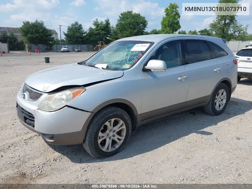 2008 Hyundai Veracruz Gls/Limited/Se VIN: KM8NU13C18U073710 Lot: 39678586