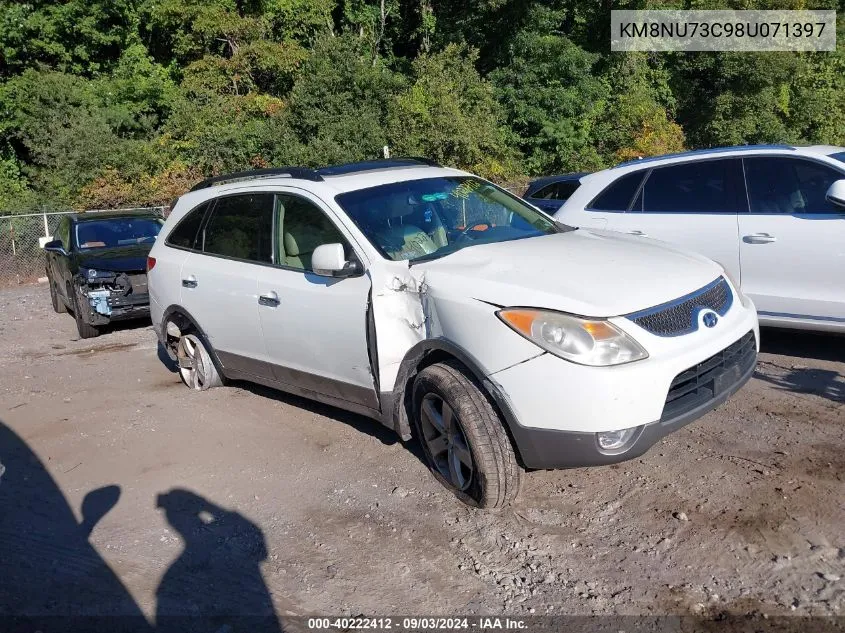 2008 Hyundai Veracruz Gls/Limited/Se VIN: KM8NU73C98U071397 Lot: 40222412