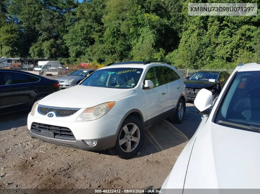 2008 Hyundai Veracruz Gls/Limited/Se VIN: KM8NU73C98U071397 Lot: 40222412