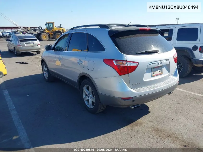 KM8NU13CX8U040494 2008 Hyundai Veracruz Gls/Limited/Se