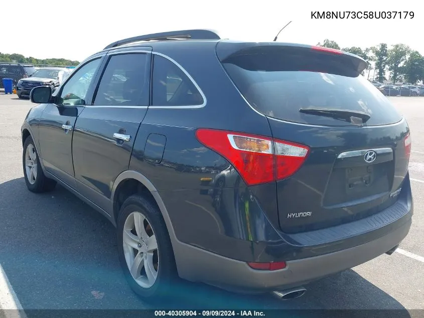 2008 Hyundai Veracruz Gls/Limited/Se VIN: KM8NU73C58U037179 Lot: 40305904