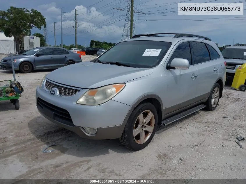 2008 Hyundai Veracruz Gls/Limited/Se VIN: KM8NU73C38U065773 Lot: 40351961