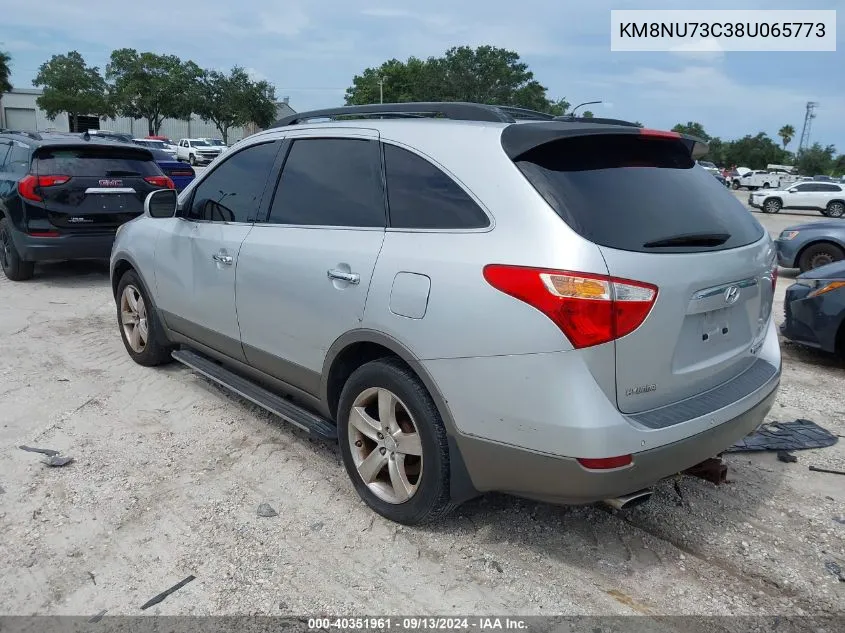 2008 Hyundai Veracruz Gls/Limited/Se VIN: KM8NU73C38U065773 Lot: 40351961