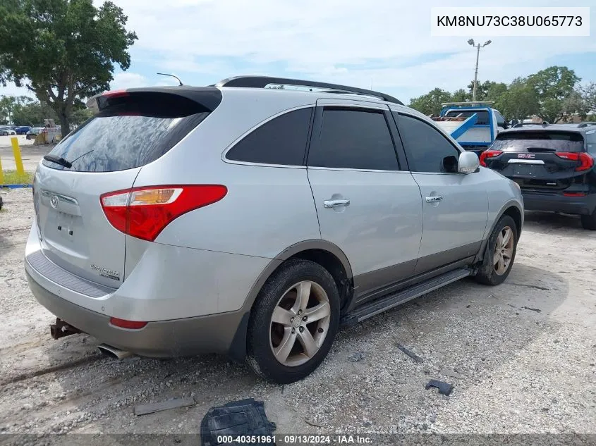 2008 Hyundai Veracruz Gls/Limited/Se VIN: KM8NU73C38U065773 Lot: 40351961