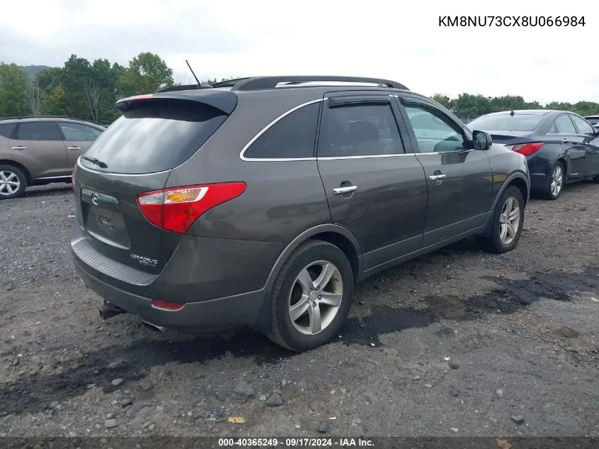 2008 Hyundai Veracruz Gls/Limited/Se VIN: KM8NU73CX8U066984 Lot: 40365249