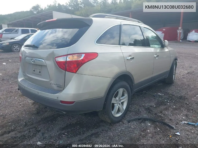 KM8NU13C08U032680 2008 Hyundai Veracruz Gls/Se/Limited