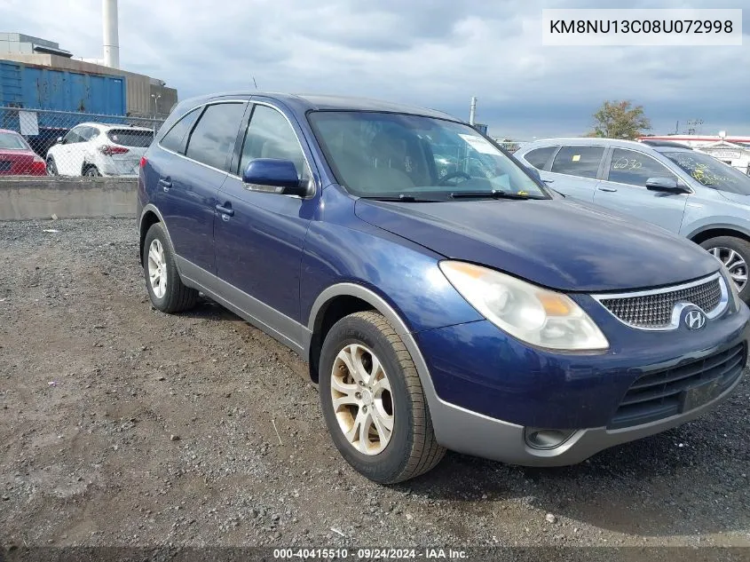 2008 Hyundai Veracruz Gls/Limited/Se VIN: KM8NU13C08U072998 Lot: 40415510