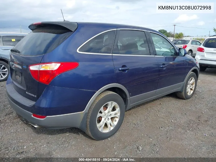 KM8NU13C08U072998 2008 Hyundai Veracruz Gls/Limited/Se