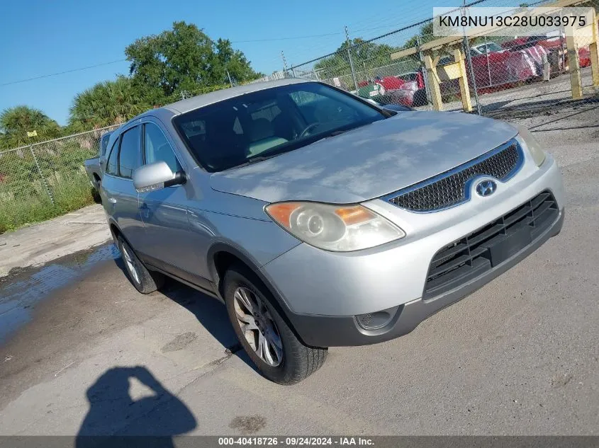 2008 Hyundai Veracruz Gls/Limited/Se VIN: KM8NU13C28U033975 Lot: 40418726