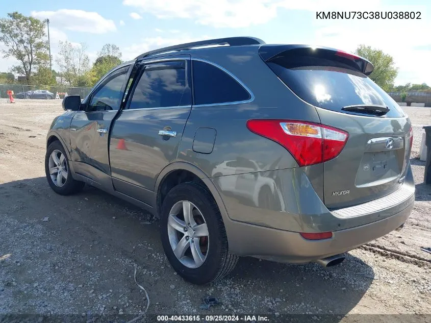 KM8NU73C38U038802 2008 Hyundai Veracruz Gls/Limited/Se