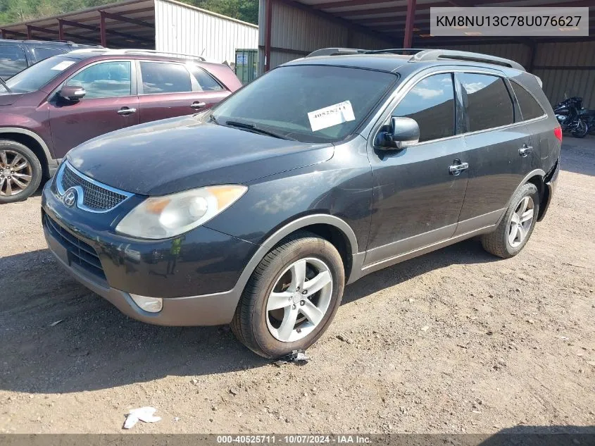 2008 Hyundai Veracruz Gls/Limited/Se VIN: KM8NU13C78U076627 Lot: 40525711