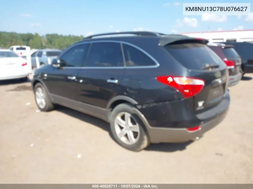 2008 Hyundai Veracruz Gls/Limited/Se VIN: KM8NU13C78U076627 Lot: 40525711