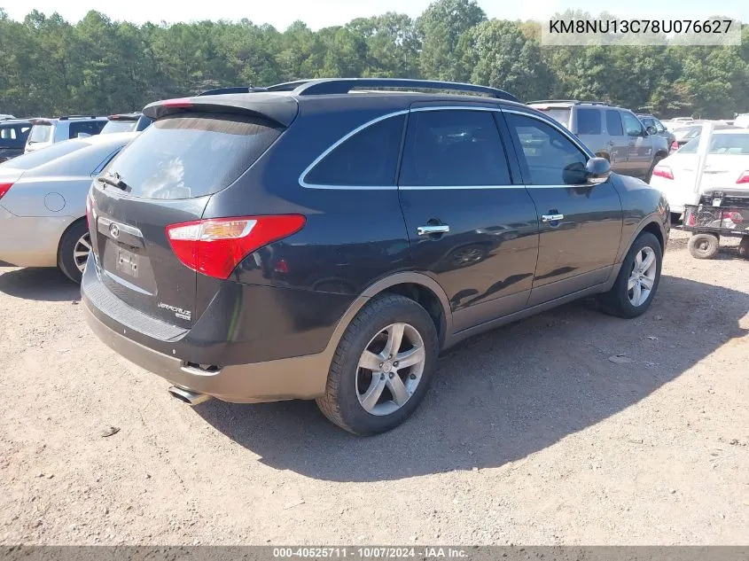 2008 Hyundai Veracruz Gls/Limited/Se VIN: KM8NU13C78U076627 Lot: 40525711