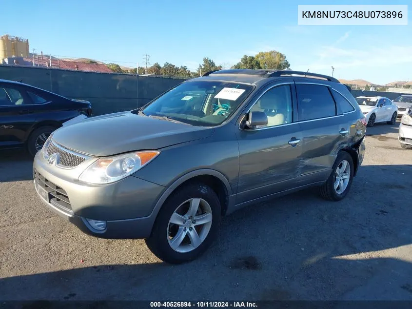 2008 Hyundai Veracruz Gls/Se/Limited VIN: KM8NU73C48U073896 Lot: 40526894