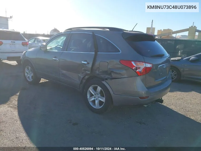 2008 Hyundai Veracruz Gls/Se/Limited VIN: KM8NU73C48U073896 Lot: 40526894