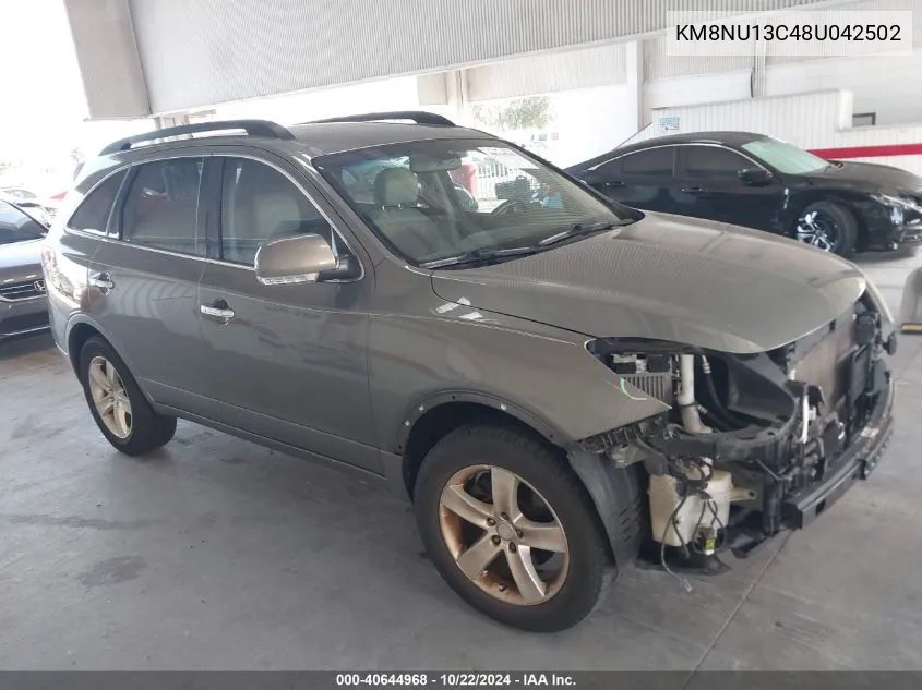 2008 Hyundai Veracruz Gls/Limited/Se VIN: KM8NU13C48U042502 Lot: 40644968