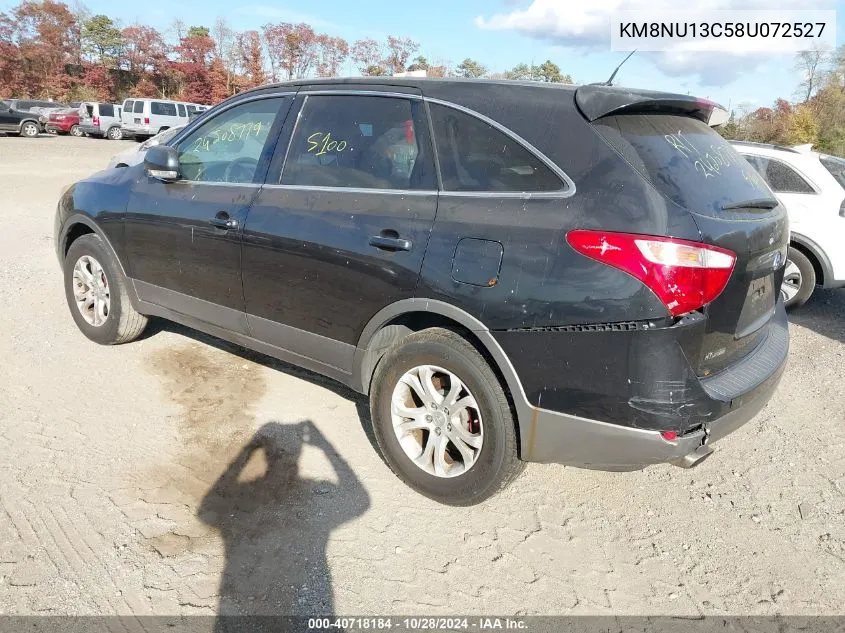 2008 Hyundai Veracruz Gls/Limited/Se VIN: KM8NU13C58U072527 Lot: 40718184