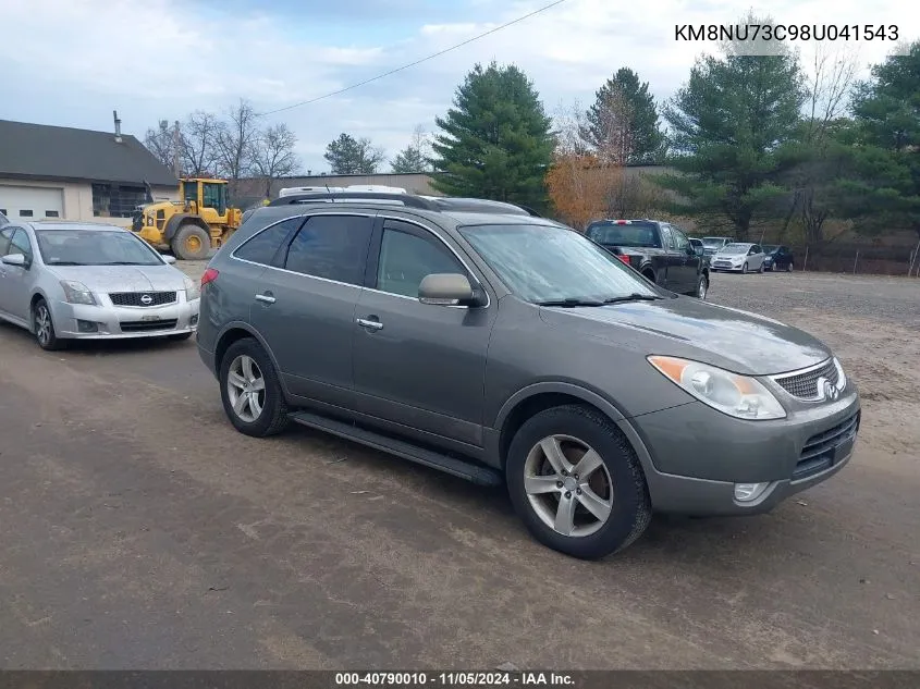 2008 Hyundai Veracruz Gls/Limited/Se VIN: KM8NU73C98U041543 Lot: 40790010