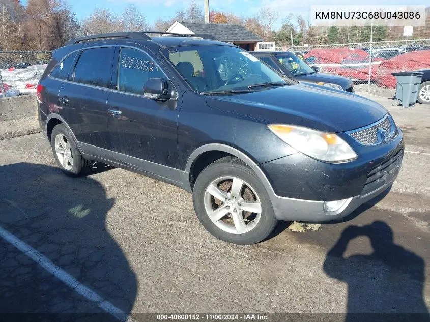 2008 Hyundai Veracruz Gls/Limited/Se VIN: KM8NU73C68U043086 Lot: 40800152