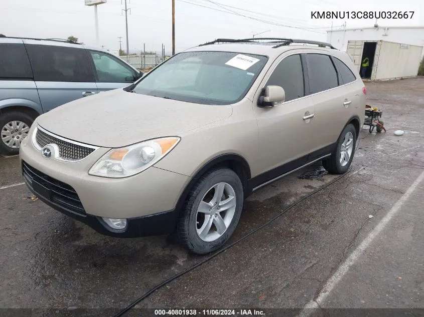 2008 Hyundai Veracruz Gls/Limited/Se VIN: KM8NU13C88U032667 Lot: 40801938