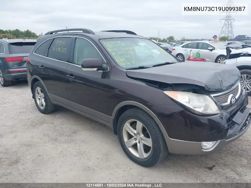 2009 Hyundai Veracruz VIN: KM8NU73C19U099387 Lot: 12114581