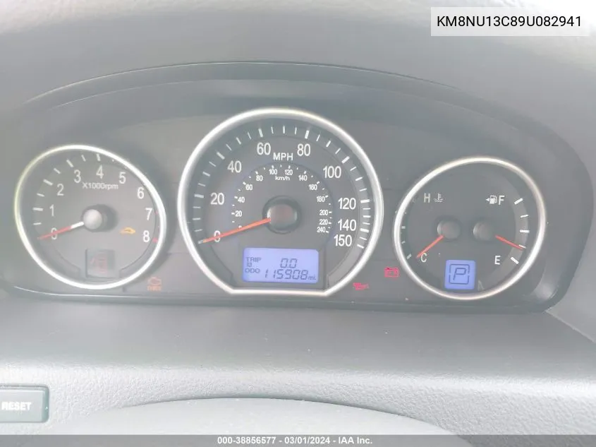 KM8NU13C89U082941 2009 Hyundai Veracruz Limited