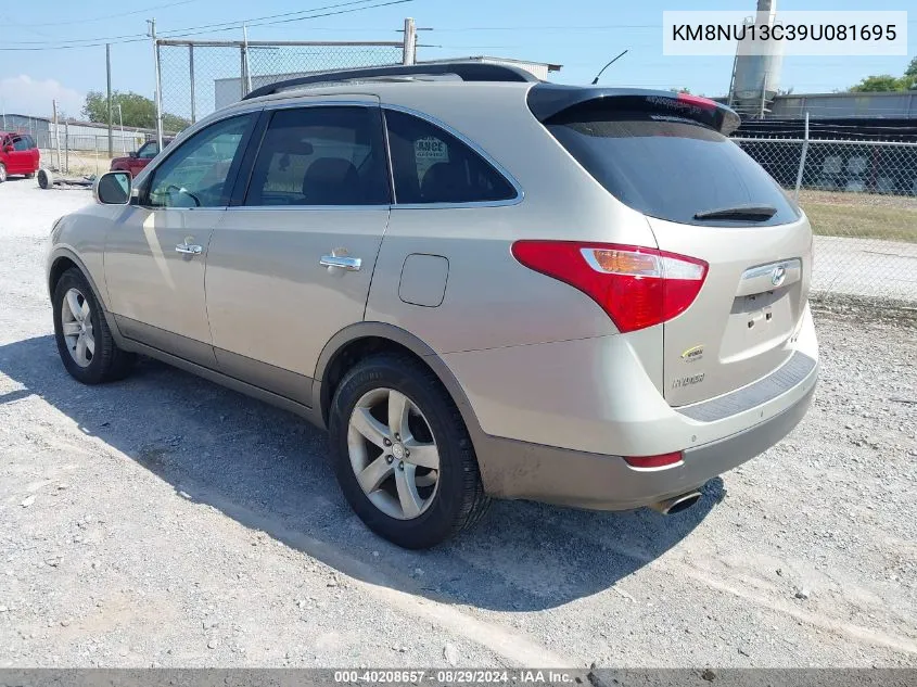 2009 Hyundai Veracruz Limited VIN: KM8NU13C39U081695 Lot: 40208657