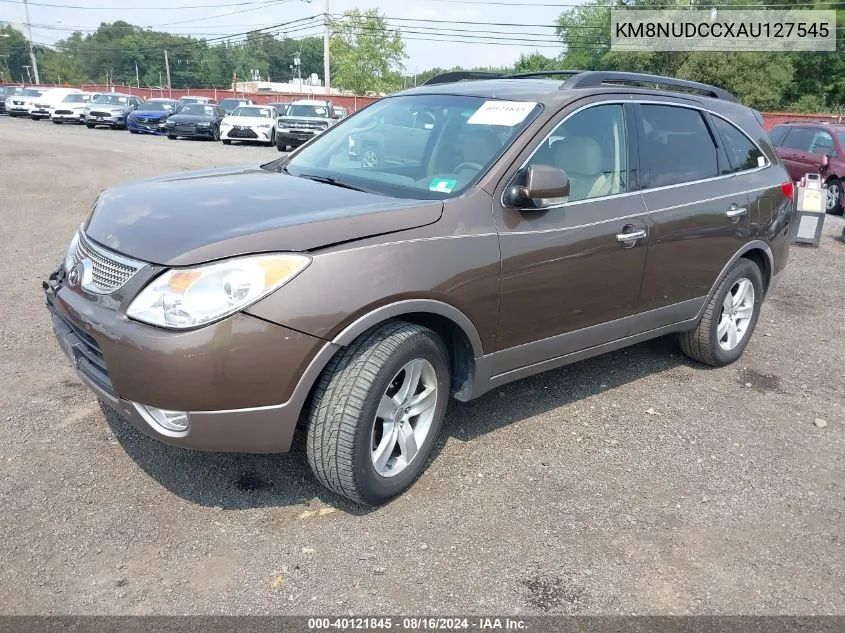 2010 Hyundai Veracruz Limited VIN: KM8NUDCCXAU127545 Lot: 40121845