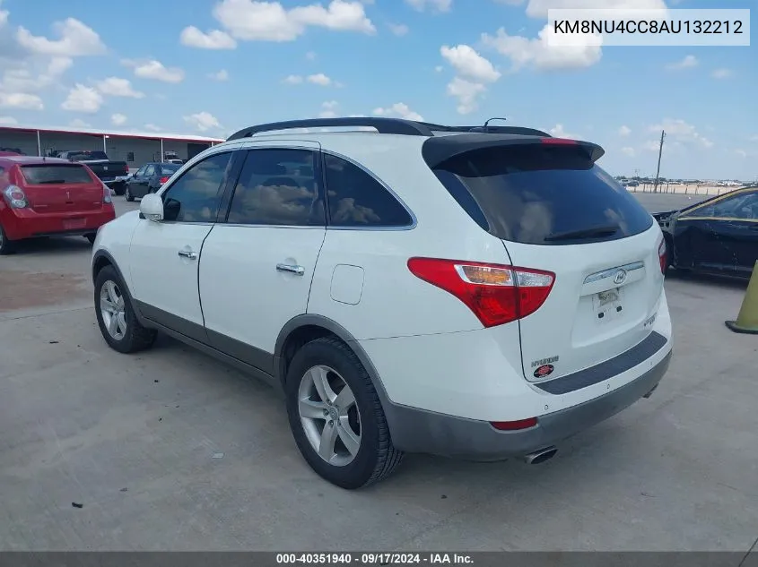 2010 Hyundai Veracruz Limited VIN: KM8NU4CC8AU132212 Lot: 40351940