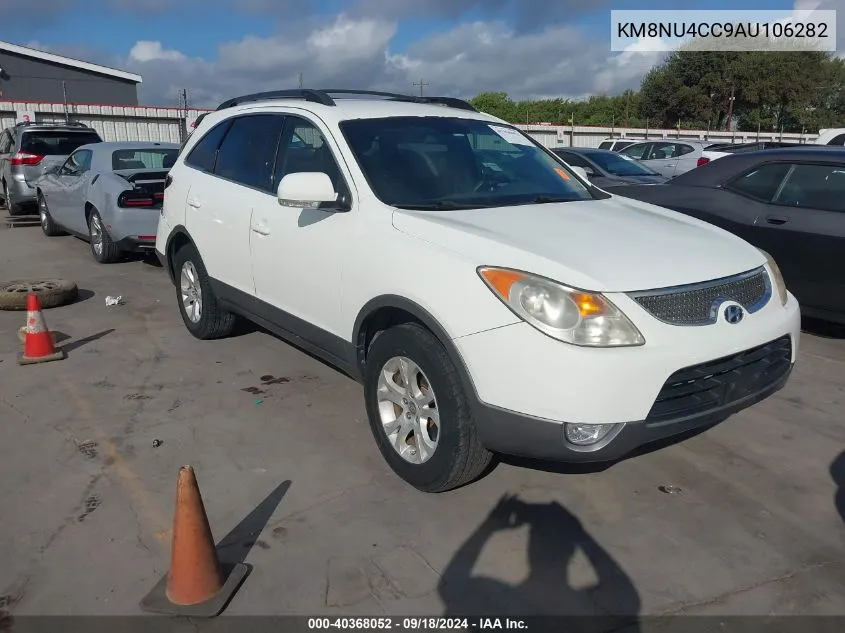 2010 Hyundai Veracruz Gls/Limited VIN: KM8NU4CC9AU106282 Lot: 40368052