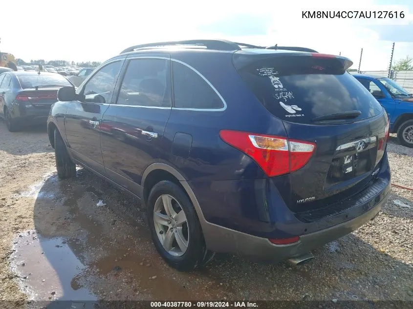 2010 Hyundai Veracruz Limited VIN: KM8NU4CC7AU127616 Lot: 40387780