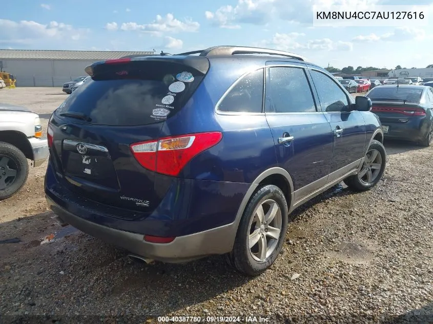 2010 Hyundai Veracruz Limited VIN: KM8NU4CC7AU127616 Lot: 40387780