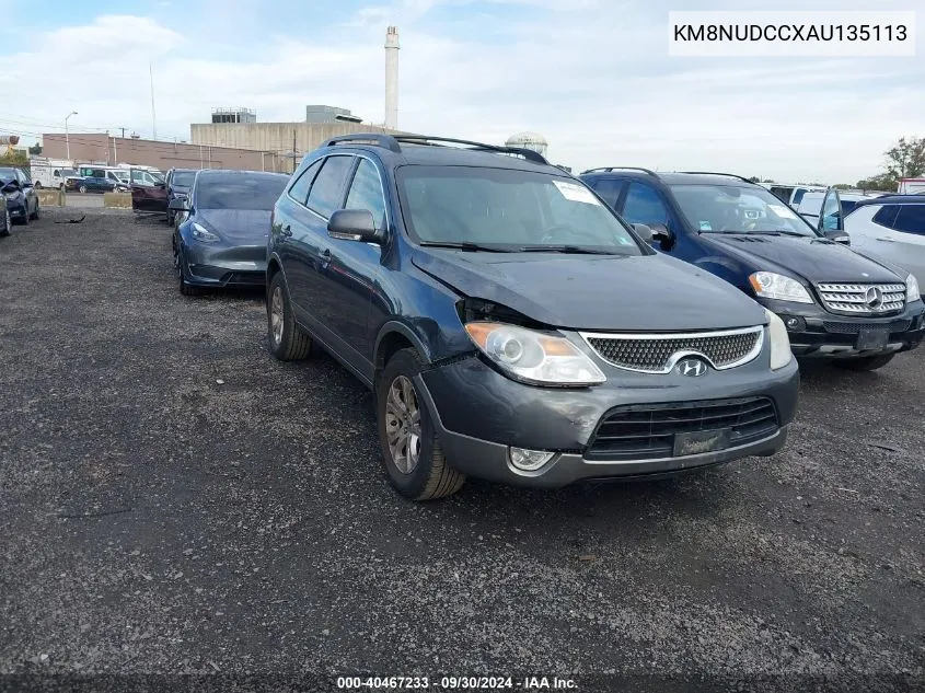 2010 Hyundai Veracruz Gls/Limited VIN: KM8NUDCCXAU135113 Lot: 40467233