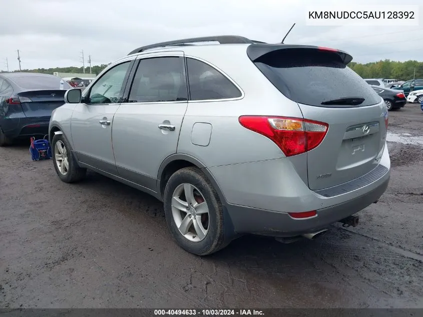 2010 Hyundai Veracruz Limited VIN: KM8NUDCC5AU128392 Lot: 40494633