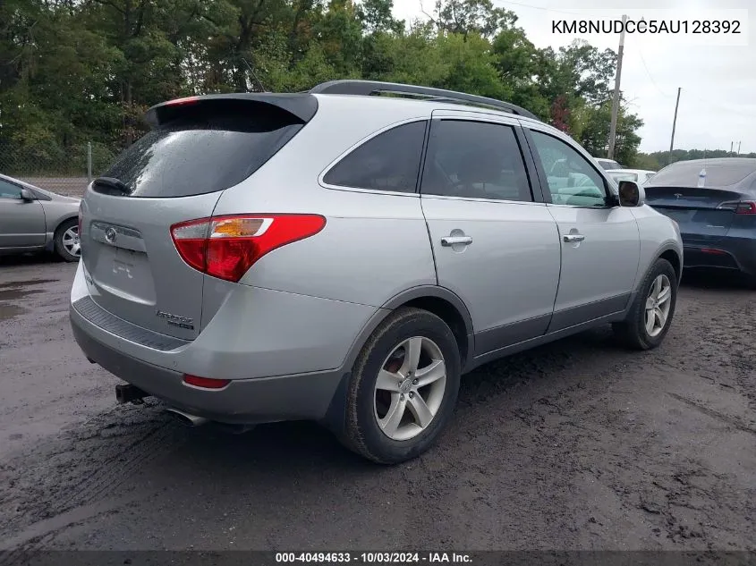 2010 Hyundai Veracruz Limited VIN: KM8NUDCC5AU128392 Lot: 40494633