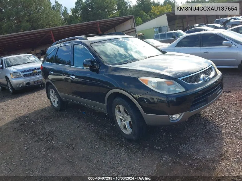 2010 Hyundai Veracruz Limited VIN: KM8NU4CCXAU137654 Lot: 40497295