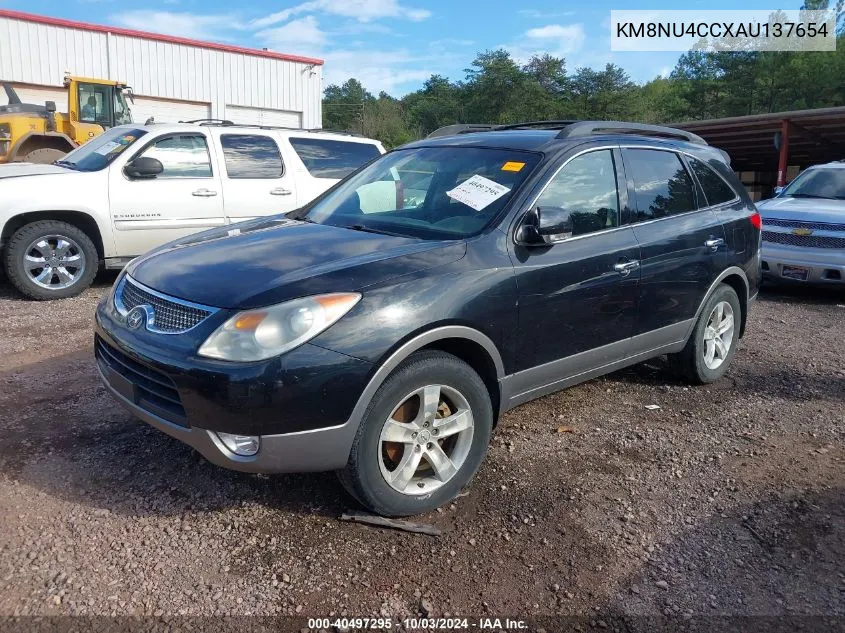 2010 Hyundai Veracruz Limited VIN: KM8NU4CCXAU137654 Lot: 40497295