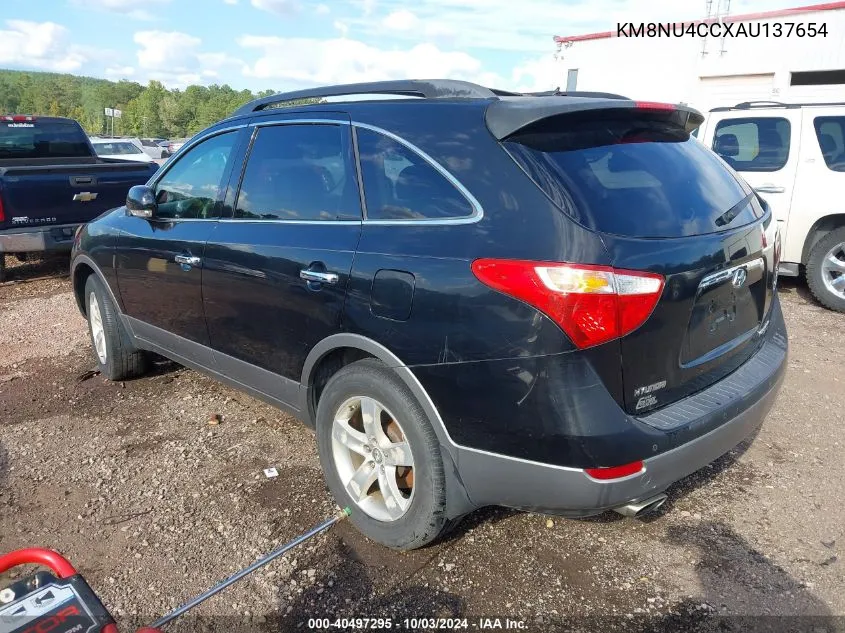 2010 Hyundai Veracruz Limited VIN: KM8NU4CCXAU137654 Lot: 40497295