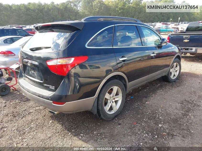 2010 Hyundai Veracruz Limited VIN: KM8NU4CCXAU137654 Lot: 40497295