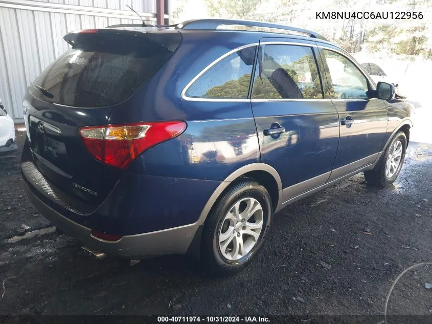 2010 Hyundai Veracruz Gls VIN: KM8NU4CC6AU122956 Lot: 40711974