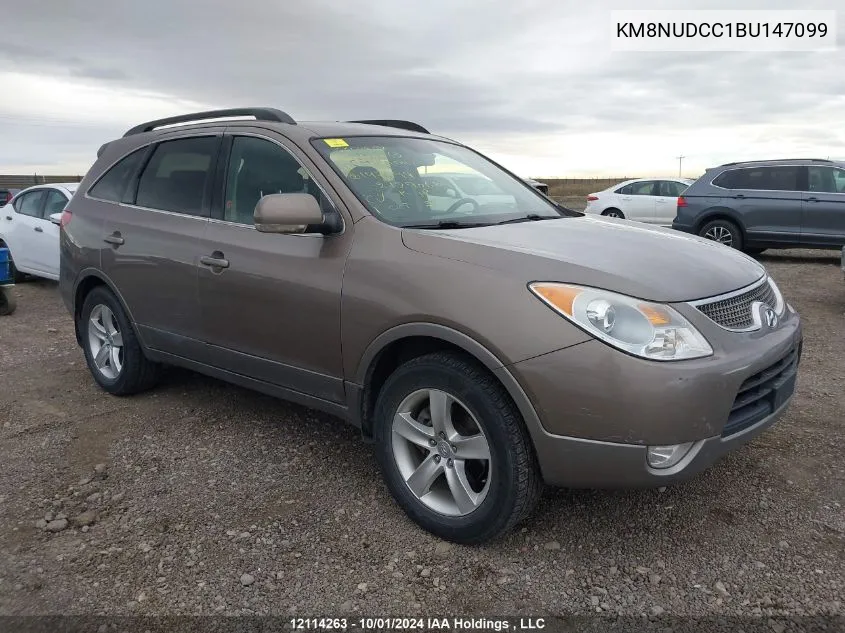 2011 Hyundai Veracruz Gls/Limited VIN: KM8NUDCC1BU147099 Lot: 12114263